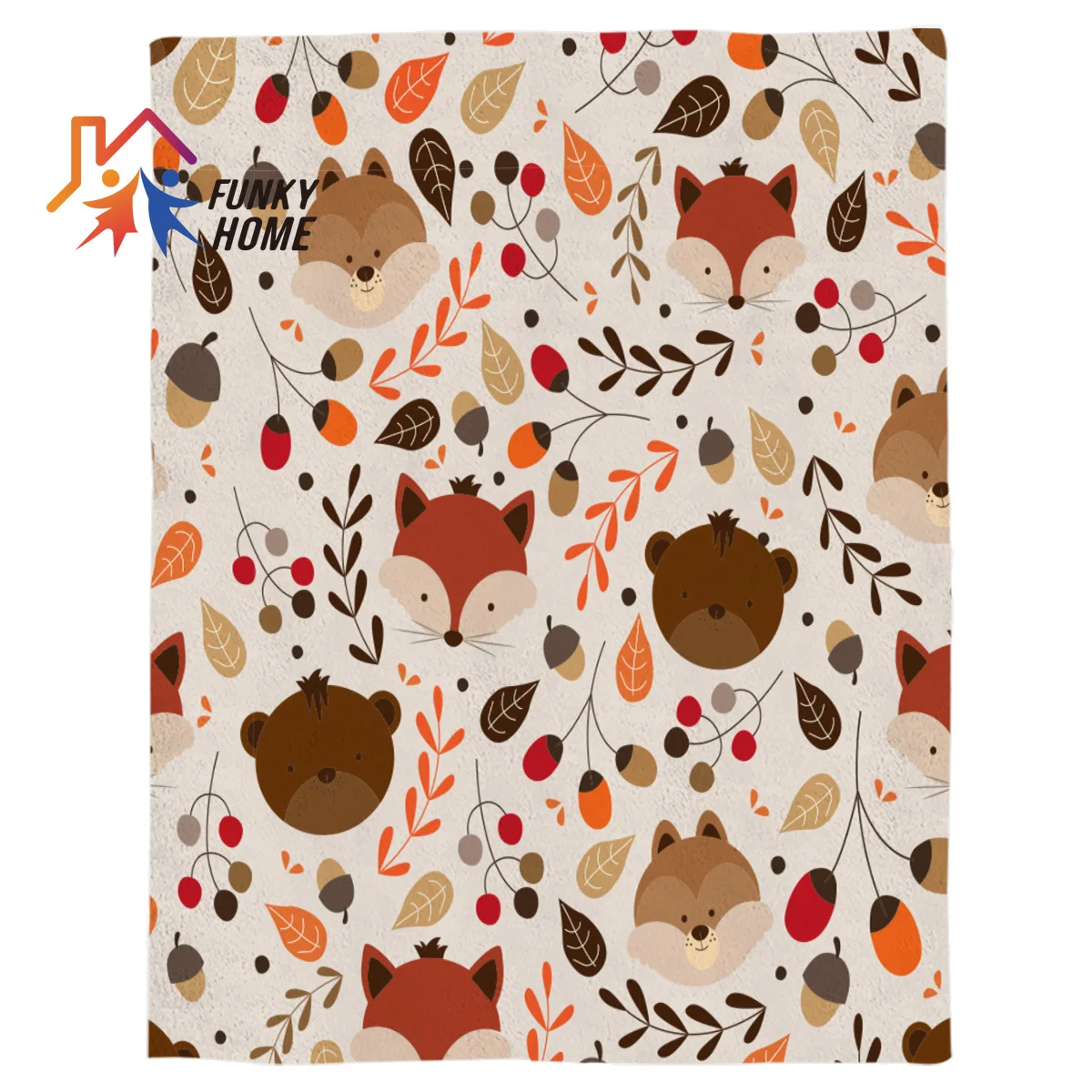 Funkyhome Customized Throw Blanket Cartoon Fox Animals Printed Fleece Blanket for Beds Home Textile Blankets
Funkyhome Customized Throw Blanket Cartoon Fox Animals Printed Fleece Blanket for Beds Home Textile Blankets
