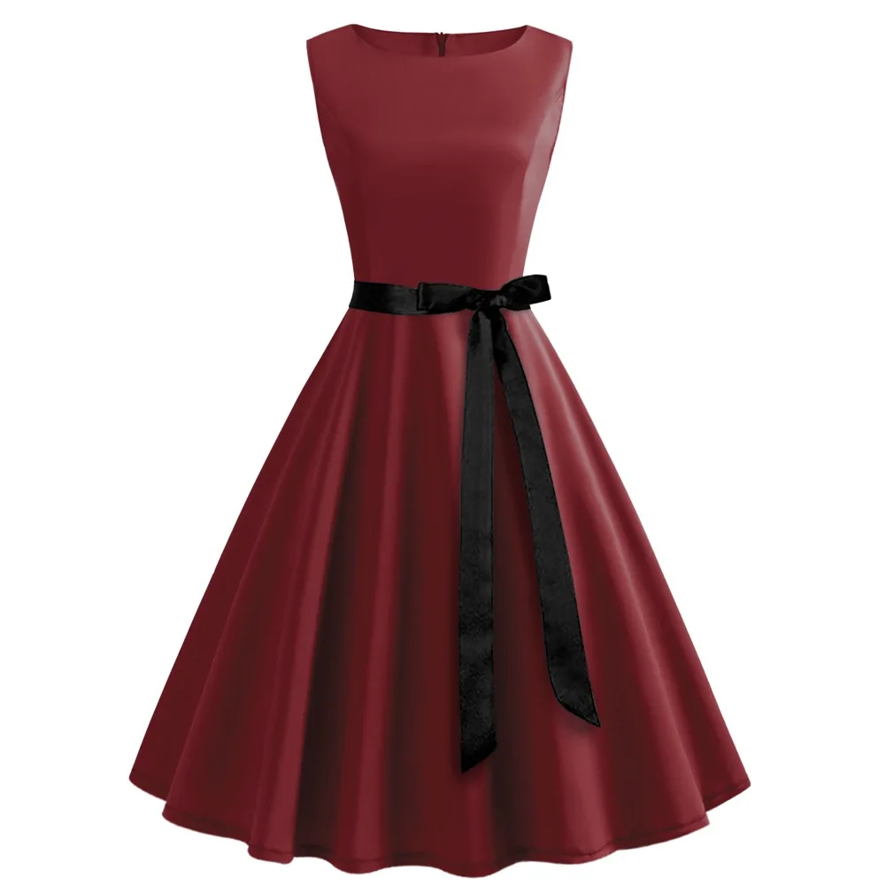 Women Summer Casual Midi Dresses 50s 60s Vintage Robe Femme Rockabilly Swing Dress Sleeveless Elegant Office Party Dress
Women Summer Casual Midi Dresses 50s 60s Vintage Robe Femme Rockabilly Swing Dress Sleeveless Elegant Office Party Dress