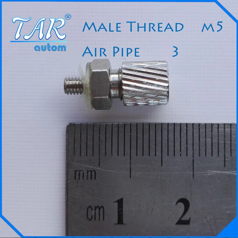 50 Pieces M5 - 3mm Straight Pneumatic Pipe Air Hose Quick Fitting Mini Connector
50 Pieces M5 - 3mm Straight Pneumatic Pipe Air Hose Quick Fitting Mini Connector