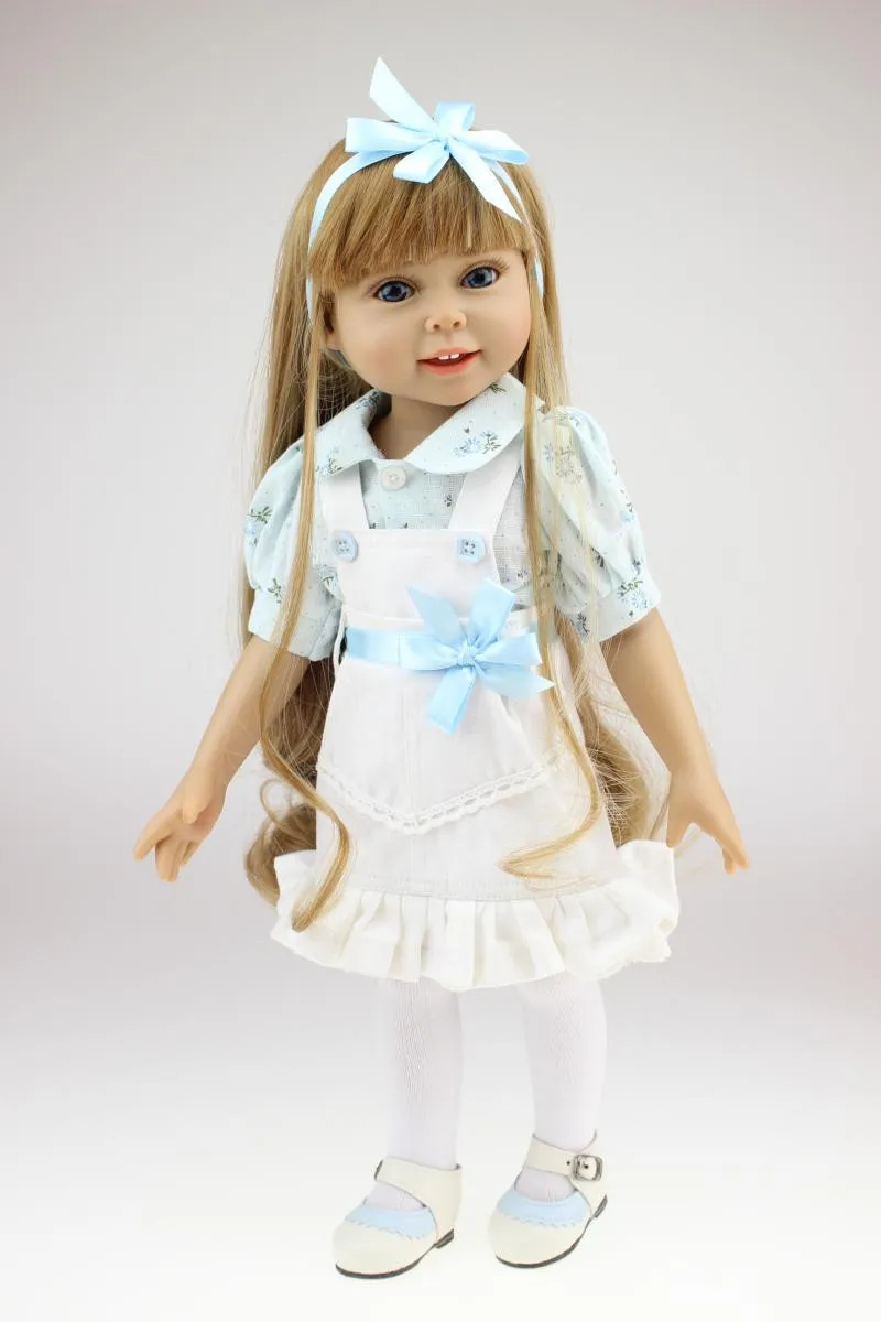 18'' American Baby Doll Handmade Soft Silicone Vinyl Reborn Dolls Realistic Toddler Doll Toys for Children Christmas Collection
18'' American Baby Doll Handmade Soft Silicone Vinyl Reborn Dolls Realistic Toddler Doll Toys for Children Christmas Collection