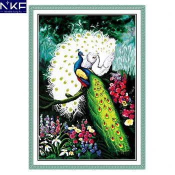 NKF Peacocks in green Forest animal Chinese needlepoint patterns counted free cross stitch charts and patterns home decoration
NKF Peacocks in green Forest animal Chinese needlepoint patterns counted free cross stitch charts and patterns home decoration