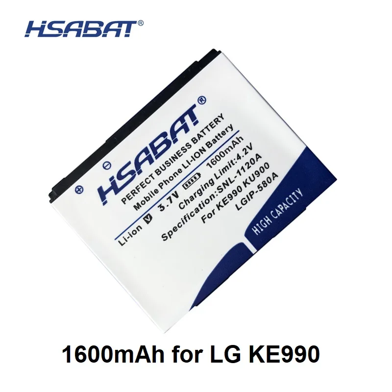 HSABAT LGIP-580A 1600mAh Battery For LG KU990 KE990 KU990i VIEWTY KW838 KC910 Batteries
HSABAT LGIP-580A 1600mAh Battery For LG KU990 KE990 KU990i VIEWTY KW838 KC910 Batteries