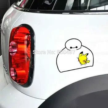 10 x Newest Car-styling Cartoon Pikachu Pokemon With Baymax Car Stickers for Peugeot Honda Toyota Chevrolet Volkswagen Kia Lada
10 x Newest Car-styling Cartoon Pikachu Pokemon With Baymax Car Stickers for Peugeot Honda Toyota Chevrolet Volkswagen Kia Lada