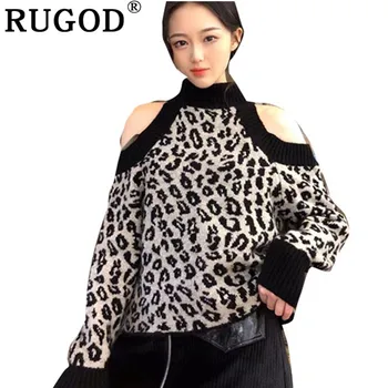 RUGOD 2019 Vintage Fashion Leopard Women Pullovers Casual O-Neck Women Sweaters Slim Knitted Women Tops sueter mujer
RUGOD 2019 Vintage Fashion Leopard Women Pullovers Casual O-Neck Women Sweaters Slim Knitted Women Tops sueter mujer