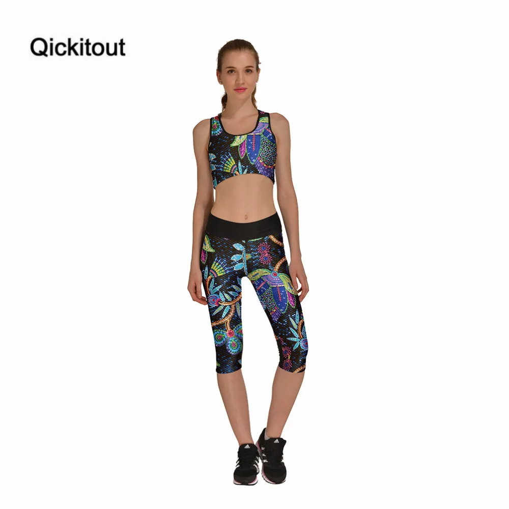 Qickitout Set Women's Sexy Color Tree Flower Digtal Print 2 Pieces Set Top Bra + Capri Stretchy Loose Tops Elastic Waist
Qickitout Set Women's Sexy Color Tree Flower Digtal Print 2 Pieces Set Top Bra + Capri Stretchy Loose Tops Elastic Waist