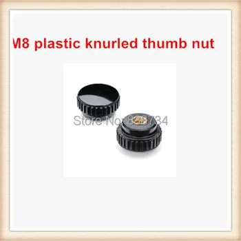 m8 26mm outer diameter black plastic knurled thumb nut,steel insert thread (20pcs/lot)
m8 26mm outer diameter black plastic knurled thumb nut,steel insert thread (20pcs/lot)