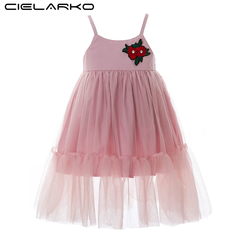 Детское платье с цветочным принтом без бретелек | Детская одежда и обувь
