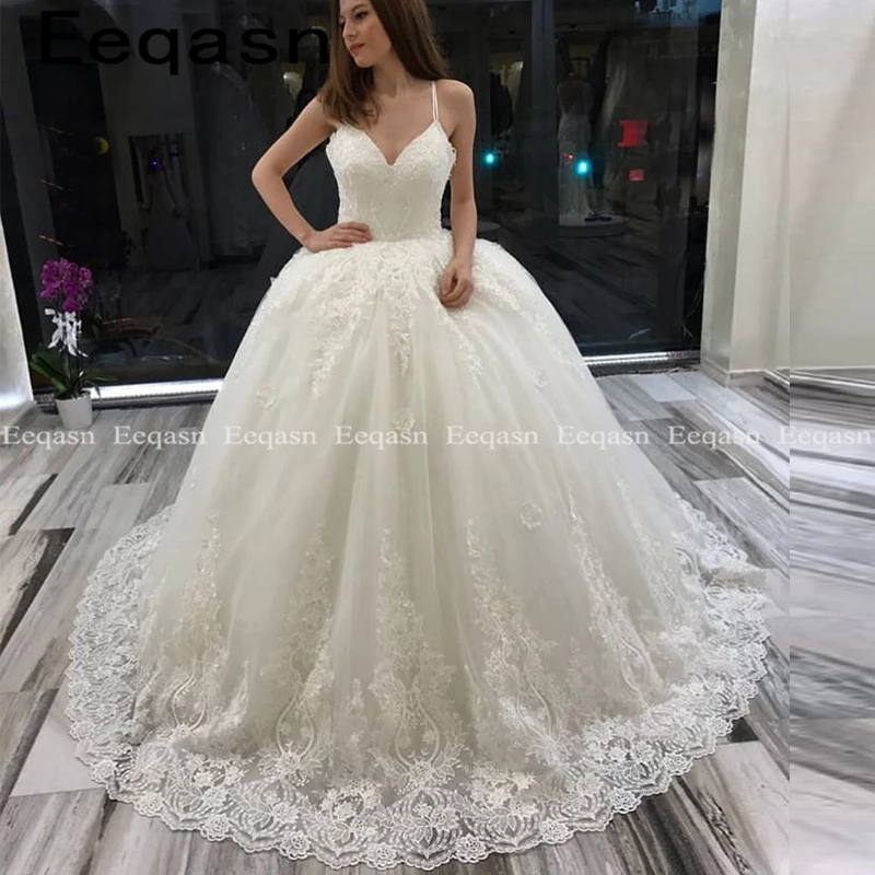 Robe de Mariage Sexy Backless Bridal Dresses Luxury Lace Ball Gown Wedding Dress 2020 Long Lace Vestido Novia trouwjurk
Robe de Mariage Sexy Backless Bridal Dresses Luxury Lace Ball Gown Wedding Dress 2020 Long Lace Vestido Novia trouwjurk