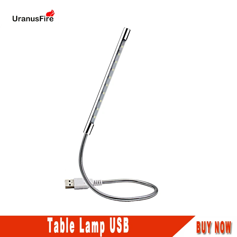 Uranusfire лампа для чтения Ночник светильник s USB Гибкий Уход за глазами яркий Luminaria 10
