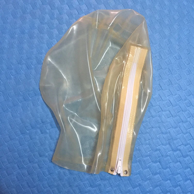 Unisex Transparent Latex Hood Latex Rubber Uniform Mask Back Zip High Quality Face Hood Open Nose
Unisex Transparent Latex Hood Latex Rubber Uniform Mask Back Zip High Quality Face Hood Open Nose