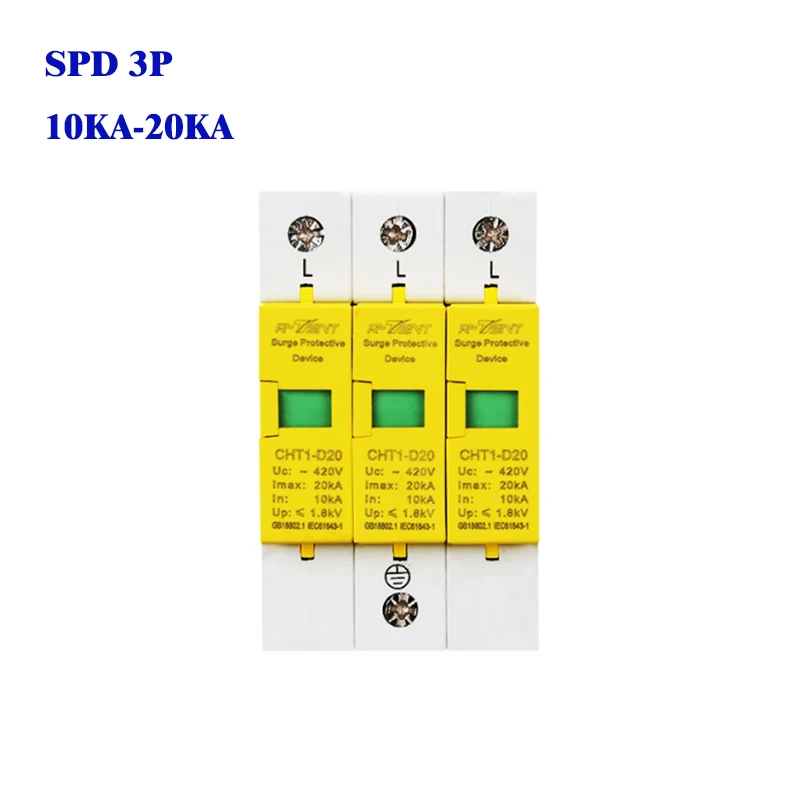 House surge arrester protection 10KA 20KA Surge Protector Switch 3Pole AC220V/380V SPD
House surge arrester protection 10KA 20KA Surge Protector Switch 3Pole AC220V/380V SPD