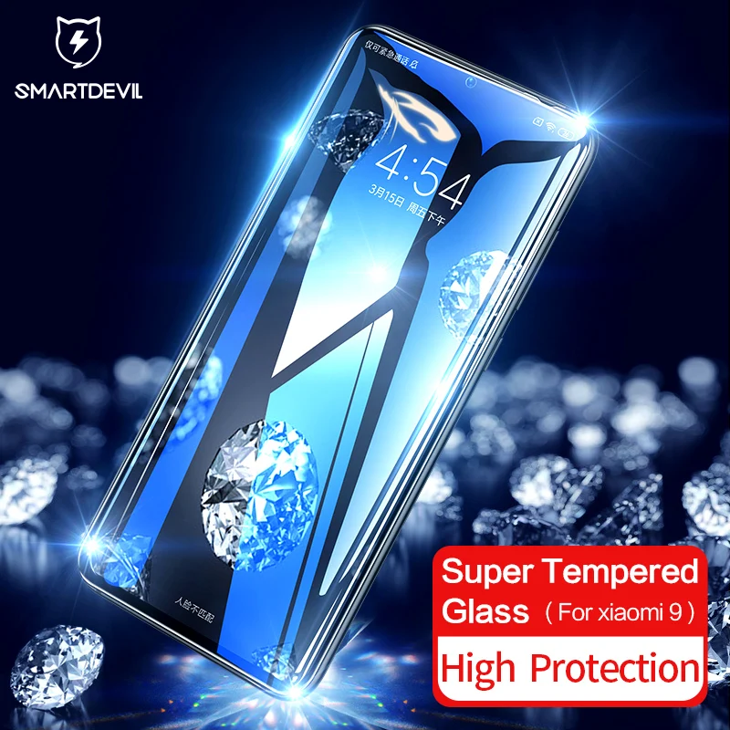 Закаленное стекло SmartDevil Diamond изогнутое для Xiaomi Mi 9 / 8 SE Pro защита экрана HD полное
