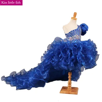 2019 Free shipping one shoulder Blue Girls pageant dresses Tail can be remove One dress two way wear
2019 Free shipping one shoulder Blue Girls pageant dresses Tail can be remove One dress two way wear
