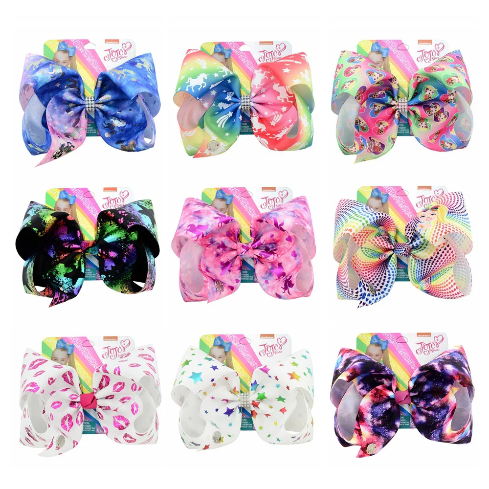 1Pcs/Set Unicorn Collection 8 Inch"jojo Girls Siwa Coral Colorful Hairpin Large Hair Bows Hair Accessories For Girls 991
1Pcs/Set Unicorn Collection 8 Inch"jojo Girls Siwa Coral Colorful Hairpin Large Hair Bows Hair Accessories For Girls 991