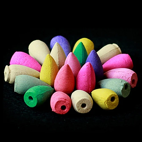 50Pcs Household Natural Backflow Incense Fragrant Reflux Aromatherapy Cones (2)
