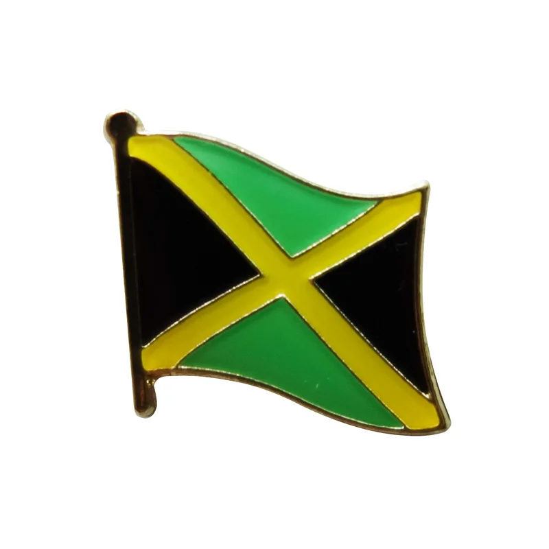 Jamaica country flag lapel pin badge+Iron plated brass+paints+epoxy+butterfly back button-Free shipping(350 pcs/lot)
Jamaica country flag lapel pin badge+Iron plated brass+paints+epoxy+butterfly back button-Free shipping(350 pcs/lot)