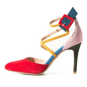 Colorful High Heels Women Summer Pumps Plus Size Luxury Brand Color Patchwork Suede Heels Sexy Pointed Toe Summer Fashion Shoes
Colorful High Heels Women Summer Pumps Plus Size Luxury Brand Color Patchwork Suede Heels Sexy Pointed Toe Summer Fashion Shoes