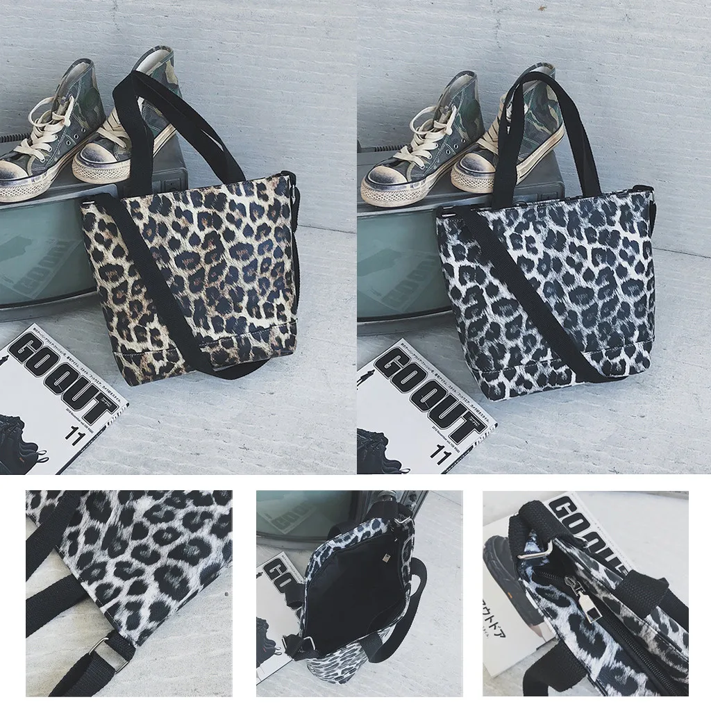 Handbags Unisex Canvas Messenger Printing Leopard Shopping Bag Crossbody Bag Handle Bags Casual Female Bags Shoulder Purses
Handbags Unisex Canvas Messenger Printing Leopard Shopping Bag Crossbody Bag Handle Bags Casual Female Bags Shoulder Purses