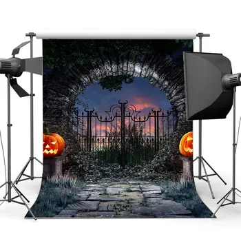 Photography Backdrops Halloween Horror Night Mysterious Pumpkin Stone Arch Vintage Floor Background
Photography Backdrops Halloween Horror Night Mysterious Pumpkin Stone Arch Vintage Floor Background