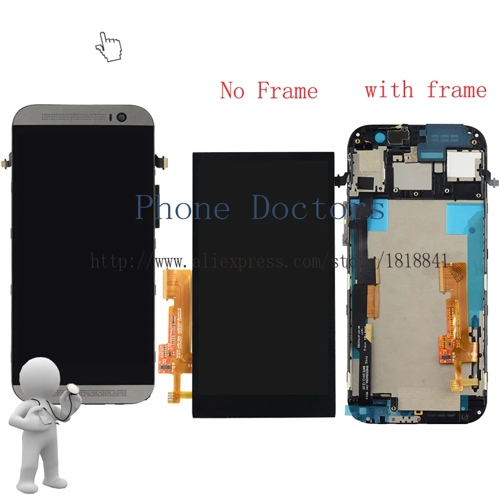 5 0 "для HTC ONE M8s Полный ЖК дисплей + кодирующий преобразователь сенсорного экрана