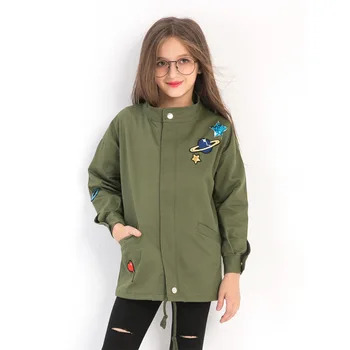 Winter Embroidery Coats to Girls Autumn Windbreaker for girls Sequined Shinning Children's Jackets Cool Preppy European American
Winter Embroidery Coats to Girls Autumn Windbreaker for girls Sequined Shinning Children's Jackets Cool Preppy European American