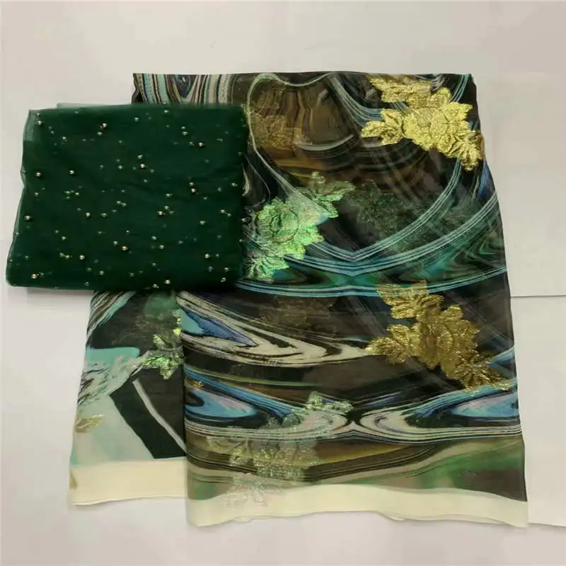 2019 High Quality African Metal Silk Fabric 5 + 2 Yards Chiffon African Silk Fabric For Ladies Party Clothing! XLF5213
2019 High Quality African Metal Silk Fabric 5 + 2 Yards Chiffon African Silk Fabric For Ladies Party Clothing! XLF5213