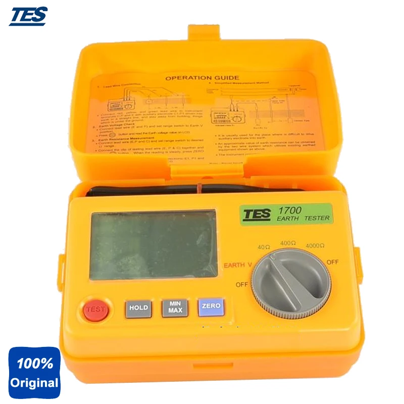 TES-1700 Designed to Meet IEC1010-1 Safety Standard Measuring Earth Voltage , Digital Earth Tester
TES-1700 Designed to Meet IEC1010-1 Safety Standard Measuring Earth Voltage , Digital Earth Tester