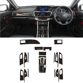 

Car-Styling 3D Carbon Fiber Car Interior Center Console Color Change Molding Sticker Decals For RHD Honda Accord 9th