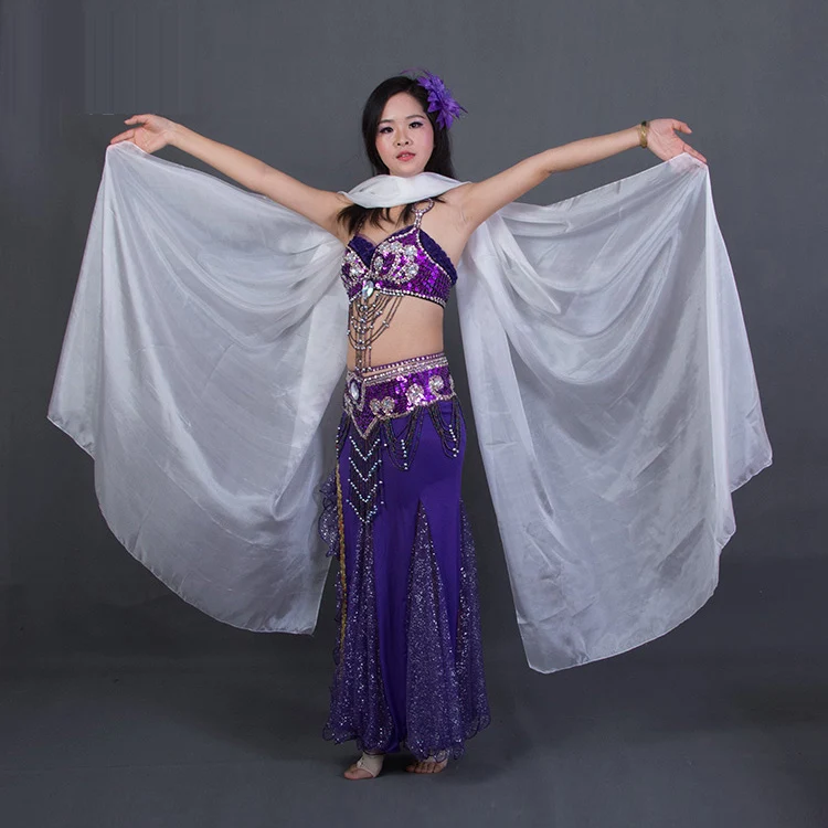 Hot sale 8 colors dyed 100% pure natural silk veils for belly dance 270cm long for dancer show on the stage hand veil
Hot sale 8 colors dyed 100% pure natural silk veils for belly dance 270cm long for dancer show on the stage hand veil