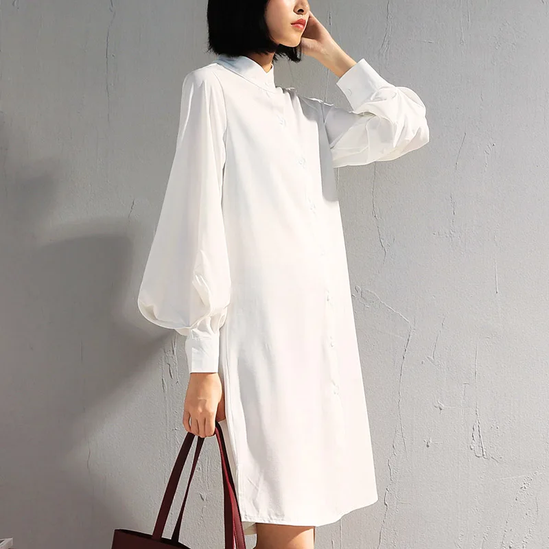 Long Lantern Sleeve Blouse Women Fashion Designer Stand Collar Long Sleeve White Tops Retro Female Oversize Loose Chiffon Shirt
Long Lantern Sleeve Blouse Women Fashion Designer Stand Collar Long Sleeve White Tops Retro Female Oversize Loose Chiffon Shirt