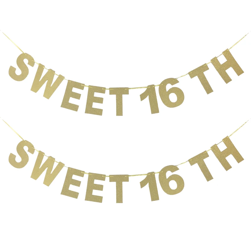 Glitter Paper letters SWEET 16 TH Banners Festive & Birthday Party Supplies Decorations Bunting Birthday Wedding Decoration
Glitter Paper letters SWEET 16 TH Banners Festive & Birthday Party Supplies Decorations Bunting Birthday Wedding Decoration