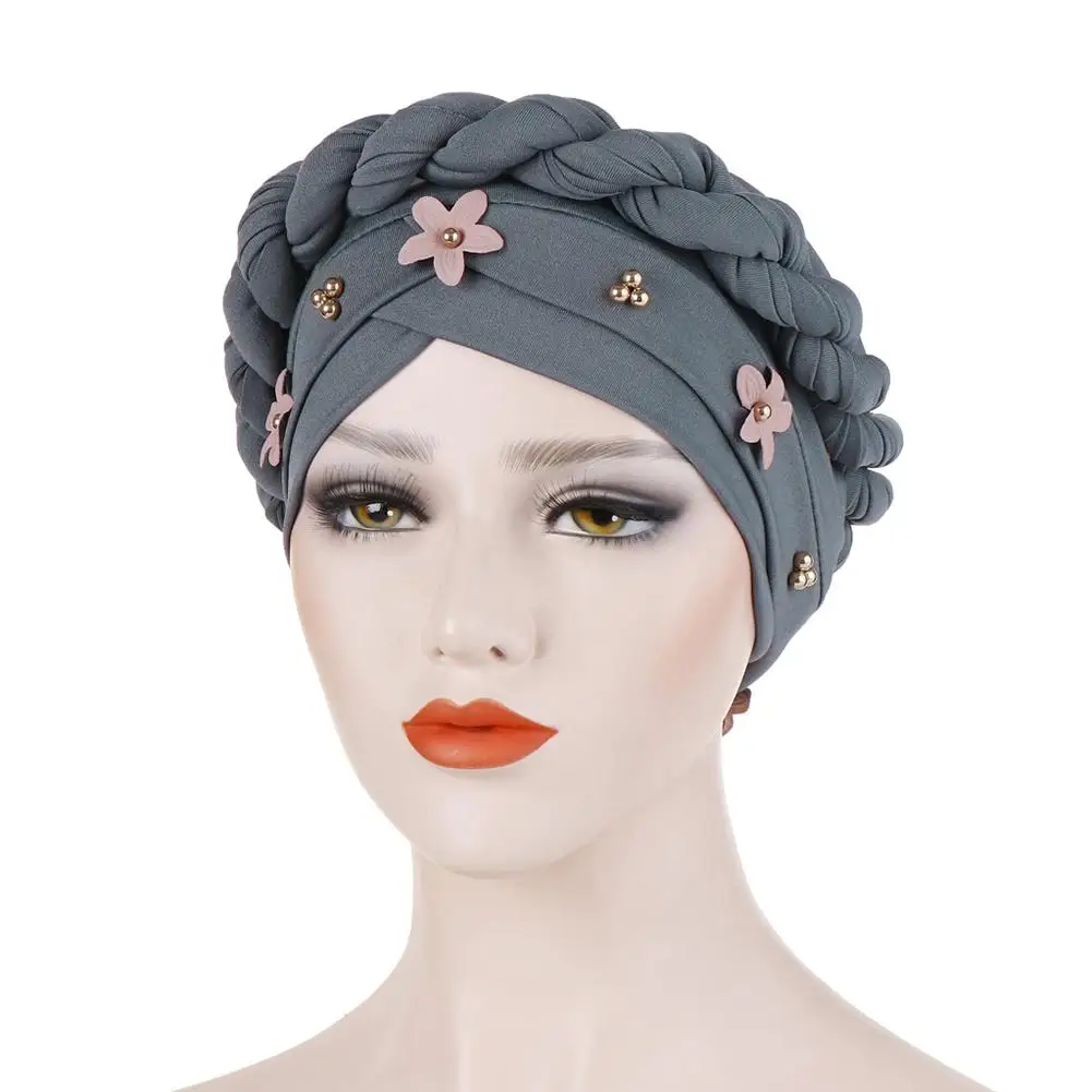 New Fashion Braid Faux Pearl Muslim Women Turban Hat Solid Color Cap Hijab Headwrap
New Fashion Braid Faux Pearl Muslim Women Turban Hat Solid Color Cap Hijab Headwrap