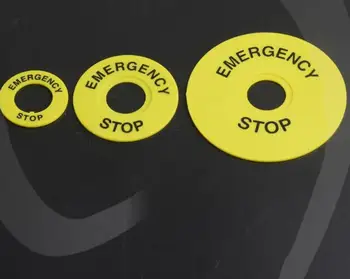 20pcs Yellow Stop button switch ID 22mm OD 60mm/40mm/90mm button sign box warning signs EMERGENCY STOP
20pcs Yellow Stop button switch ID 22mm OD 60mm/40mm/90mm button sign box warning signs EMERGENCY STOP