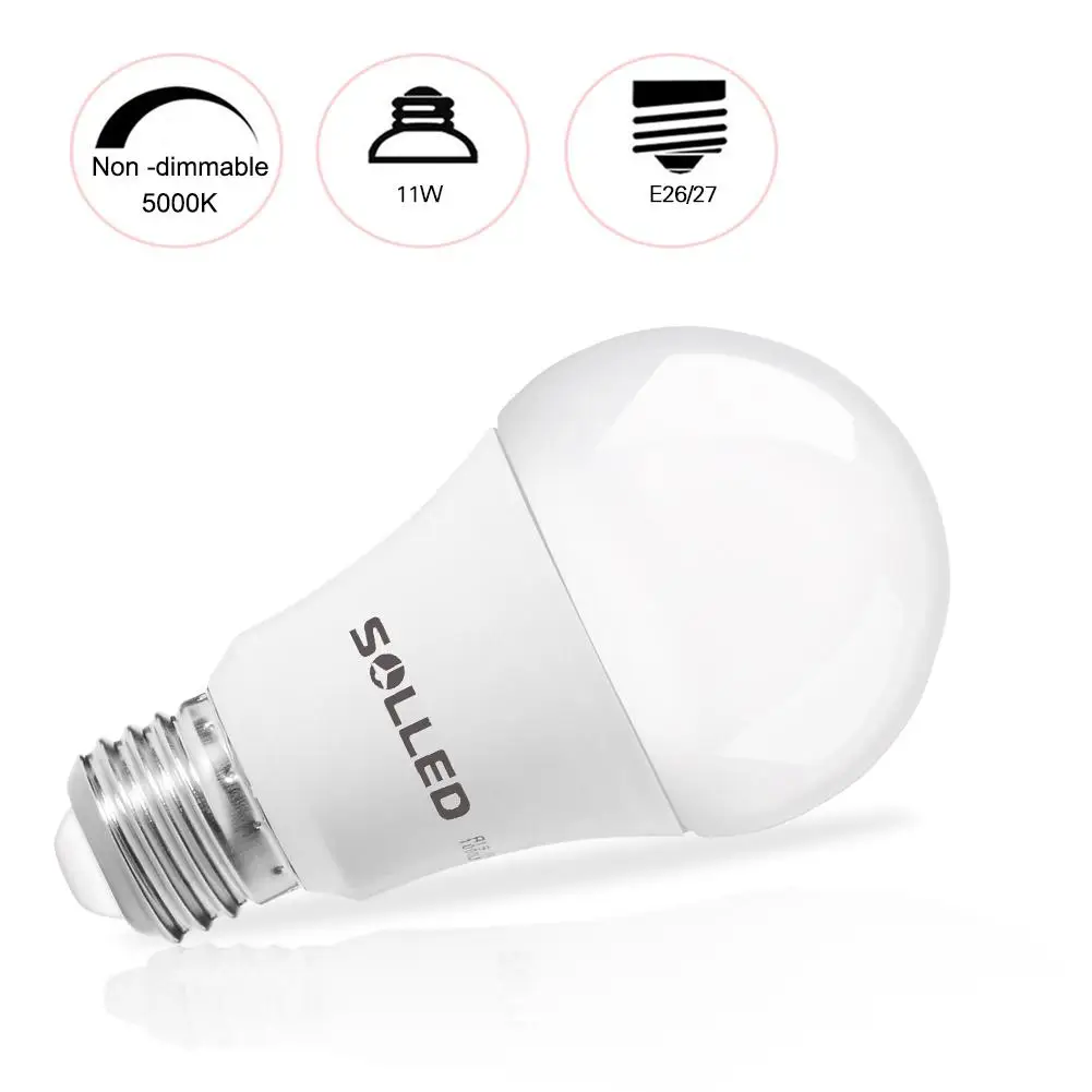 LanLan 6 Packed A19 LED Light Bulb E26/27Socket 11W 60 Watt Incandescent Bulb Equivalent 5000K Daylight White 1000LM LED Lamp
LanLan 6 Packed A19 LED Light Bulb E26/27Socket 11W 60 Watt Incandescent Bulb Equivalent 5000K Daylight White 1000LM LED Lamp