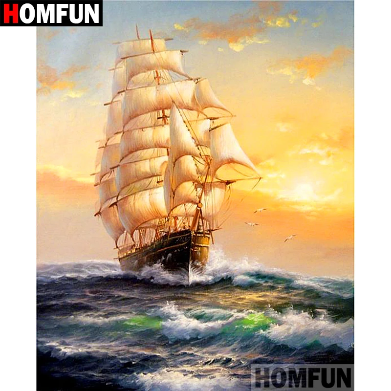 HOMFUN 5D DIY Diamond Painting Full Square/Round Drill "Ship sailing" 3D Embroidery Cross Stitch gift Home Decor A01216
HOMFUN 5D DIY Diamond Painting Full Square/Round Drill "Ship sailing" 3D Embroidery Cross Stitch gift Home Decor A01216
