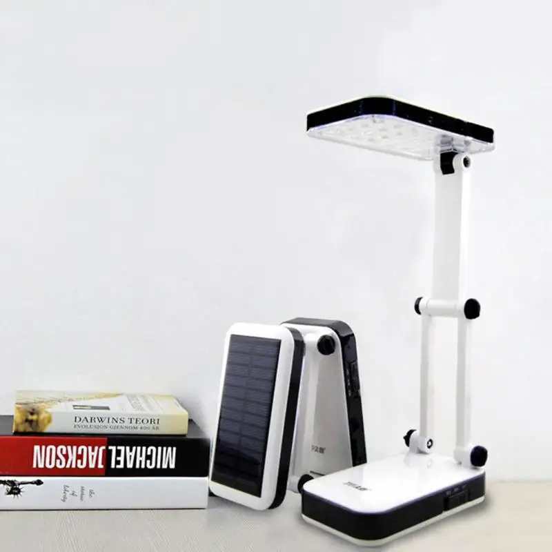 Desk Lamp Creative 2.4W LED Folding Desk Lamp Solar Power Charging Dual Mode Eye Protection Students Reading Lamp Desk Light
Desk Lamp Creative 2.4W LED Folding Desk Lamp Solar Power Charging Dual Mode Eye Protection Students Reading Lamp Desk Light