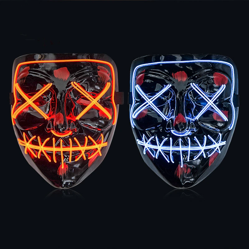 Halloween Party Decoration LED Mask Light Up Party EL Mask Neon Maska Cosplay Mascara Glow In Dark Horror Glowing Masker Purge,Q
Halloween Party Decoration LED Mask Light Up Party EL Mask Neon Maska Cosplay Mascara Glow In Dark Horror Glowing Masker Purge,Q