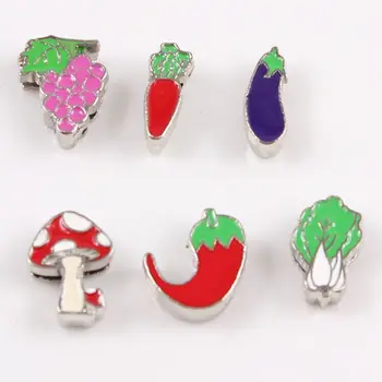 Grape Chili Eggplant Cabbage Mushroom Carrot Internal Dia. 8mm Slide Charms Jewelry Finding Fit 8mm Wristband Pet Collar 60Pcs 
Grape Chili Eggplant Cabbage Mushroom Carrot Internal Dia. 8mm Slide Charms Jewelry Finding Fit 8mm Wristband Pet Collar 60Pcs