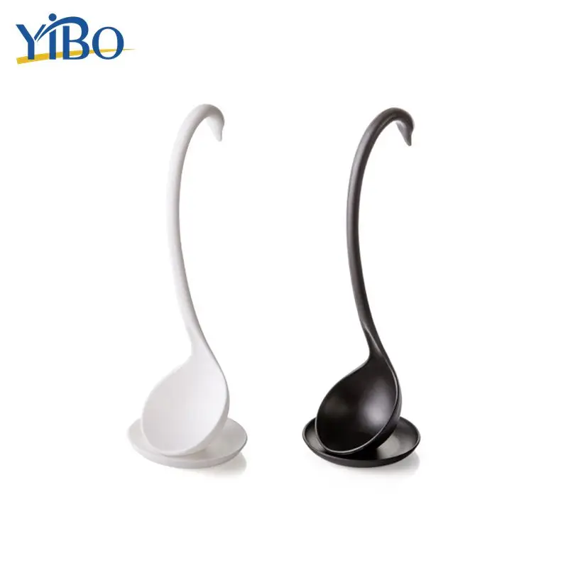 YIBO 1Pc Standable Long Handle Soup Spoon with Tray Dish Holder Creative Swan Ladle Kitchen Cooking Utensil Tools Tableware
YIBO 1Pc Standable Long Handle Soup Spoon with Tray Dish Holder Creative Swan Ladle Kitchen Cooking Utensil Tools Tableware