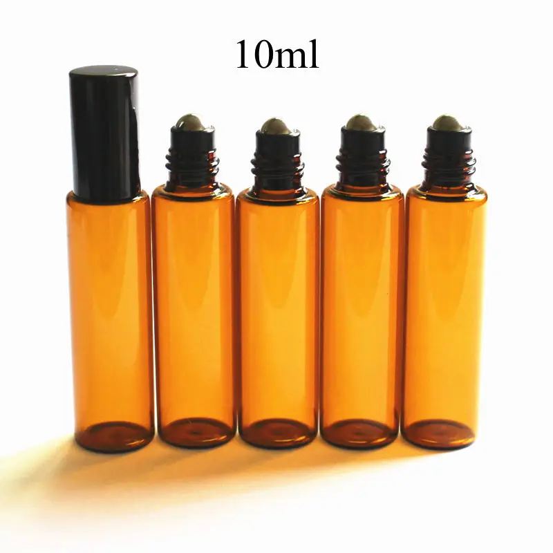 5pcs/Pack 10ml Glass Roller Bottle Brown Roll on Bottle Sample Vials with Stainless Steel Ball and Aluminum Gold Silver Cap
5pcs/Pack 10ml Glass Roller Bottle Brown Roll on Bottle Sample Vials with Stainless Steel Ball and Aluminum Gold Silver Cap