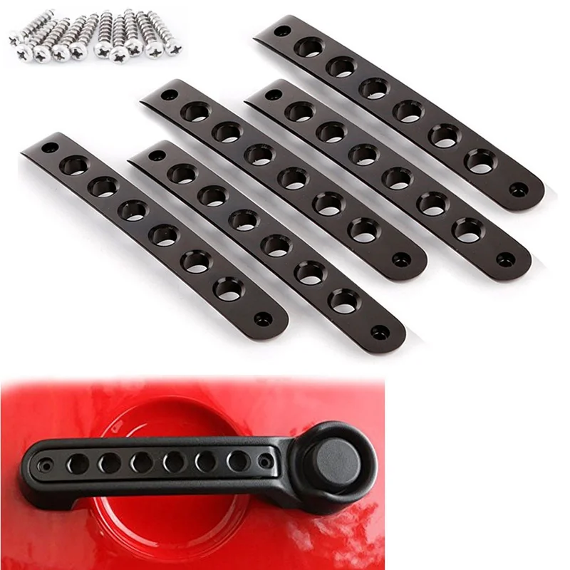 Black Door Handle Inserts Front Rear Aluminum Grab Handle Cover Trim for Jeep Wrangler JK 2 Door & Unlimited Accessories 4 Door
Black Door Handle Inserts Front Rear Aluminum Grab Handle Cover Trim for Jeep Wrangler JK 2 Door & Unlimited Accessories 4 Door