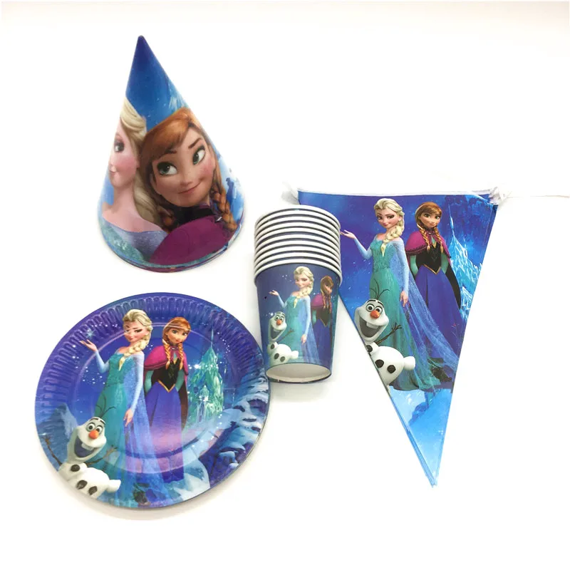 Disney Frozen Queen Elsa Theme Design 80Pcs/lot Paper Cups Plates Banners Kid Birthday Family Party Cap Flag Decoration Supply
Disney Frozen Queen Elsa Theme Design 80Pcs/lot Paper Cups Plates Banners Kid Birthday Family Party Cap Flag Decoration Supply