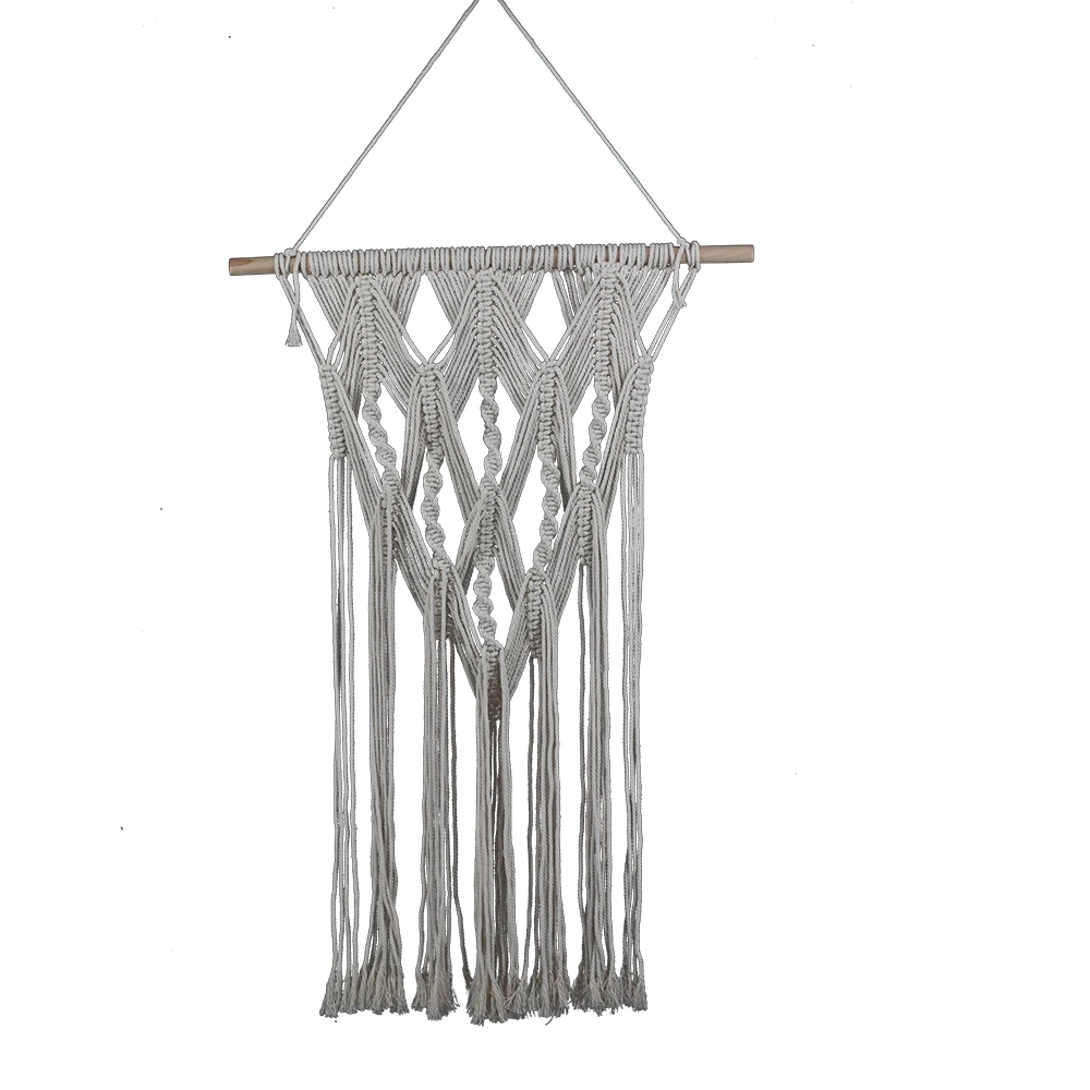 Bohemian Hand Knotted Macrame Wall Art Handmade Cotton Wall Hanging Tapestry with Lace Fabrics Bohemian Wedding Decor
Bohemian Hand Knotted Macrame Wall Art Handmade Cotton Wall Hanging Tapestry with Lace Fabrics Bohemian Wedding Decor