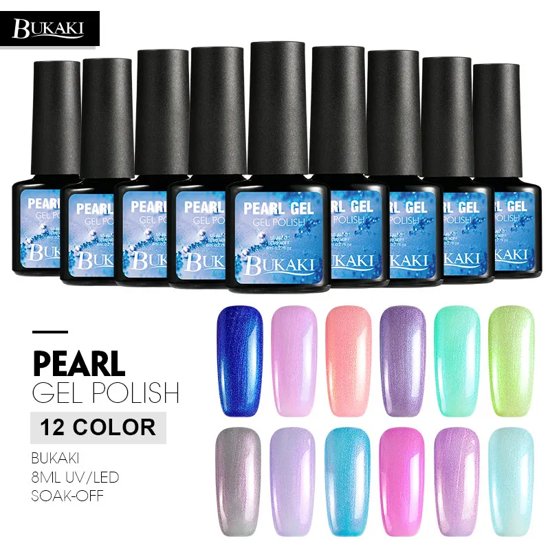 BUKAKI 1pcs Colors Pearl Color Gel Nail Polish Nail Art Salon UV Shell Gel Varnish Soak Off Summer Series Lacquer
BUKAKI 1pcs Colors Pearl Color Gel Nail Polish Nail Art Salon UV Shell Gel Varnish Soak Off Summer Series Lacquer