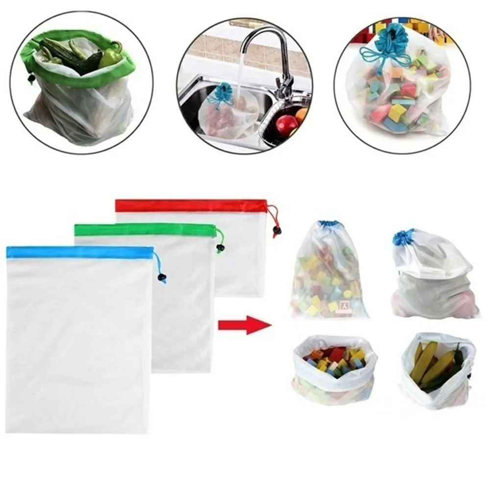 Practical Fruit Net Bag Reusable Mesh Produce Bags Hanging Baskets 3 Colors Polyester Handmade Multi-Size Grocery Holder Case
Practical Fruit Net Bag Reusable Mesh Produce Bags Hanging Baskets 3 Colors Polyester Handmade Multi-Size Grocery Holder Case