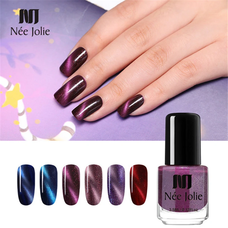 NEE JOLIE 3.5ml Cat Eye Nail Polish 3D Magnetic Nail Art Lacquer Fall Manicure Popular Nail Colors Quick Dry Varnish
NEE JOLIE 3.5ml Cat Eye Nail Polish 3D Magnetic Nail Art Lacquer Fall Manicure Popular Nail Colors Quick Dry Varnish