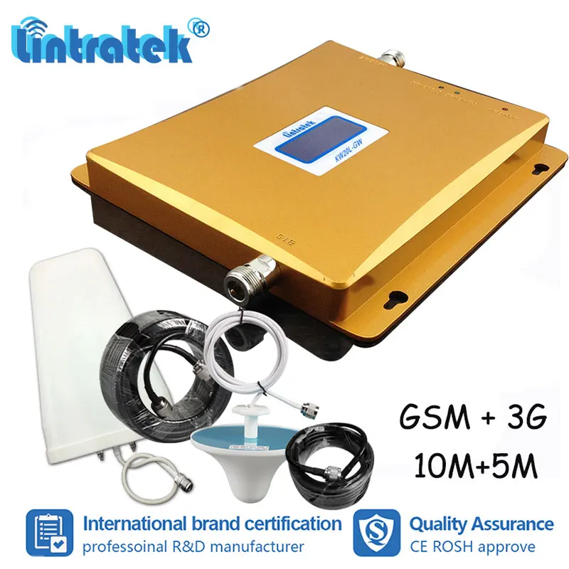 Lintratek 65dB GSM 900 W-CDMA 2100MHz Mobile Signal repeater 2G 3G UMTS 2100 Cellular Signal Booster Amplifier Antenna Set#8-2
Lintratek 65dB GSM 900 W-CDMA 2100MHz Mobile Signal repeater 2G 3G UMTS 2100 Cellular Signal Booster Amplifier Antenna Set#8-2