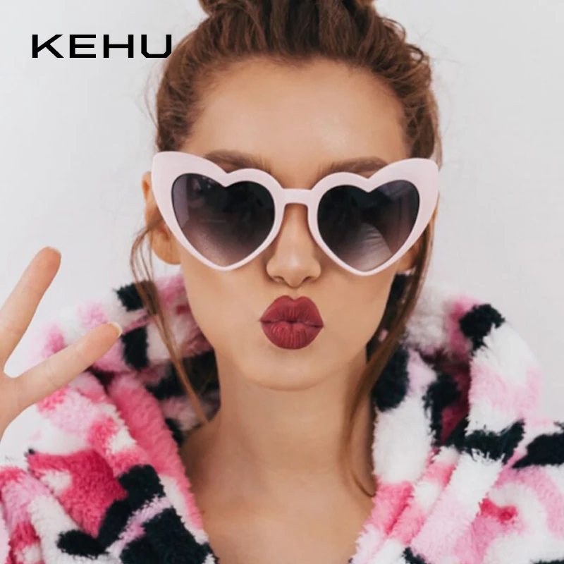KEHU Retro Windproof Glasses New Style Heart Shape Sunglasses Women Fashion Sun Protection Sunglasses Heart Cat Eye Design K9323
KEHU Retro Windproof Glasses New Style Heart Shape Sunglasses Women Fashion Sun Protection Sunglasses Heart Cat Eye Design K9323