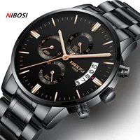 NIBOSI Relogio Masculino Men Watches Luxury Famous Top Brand Men's Fashion Casual Dress Watch Military Quartz Wristwatches Saat image
