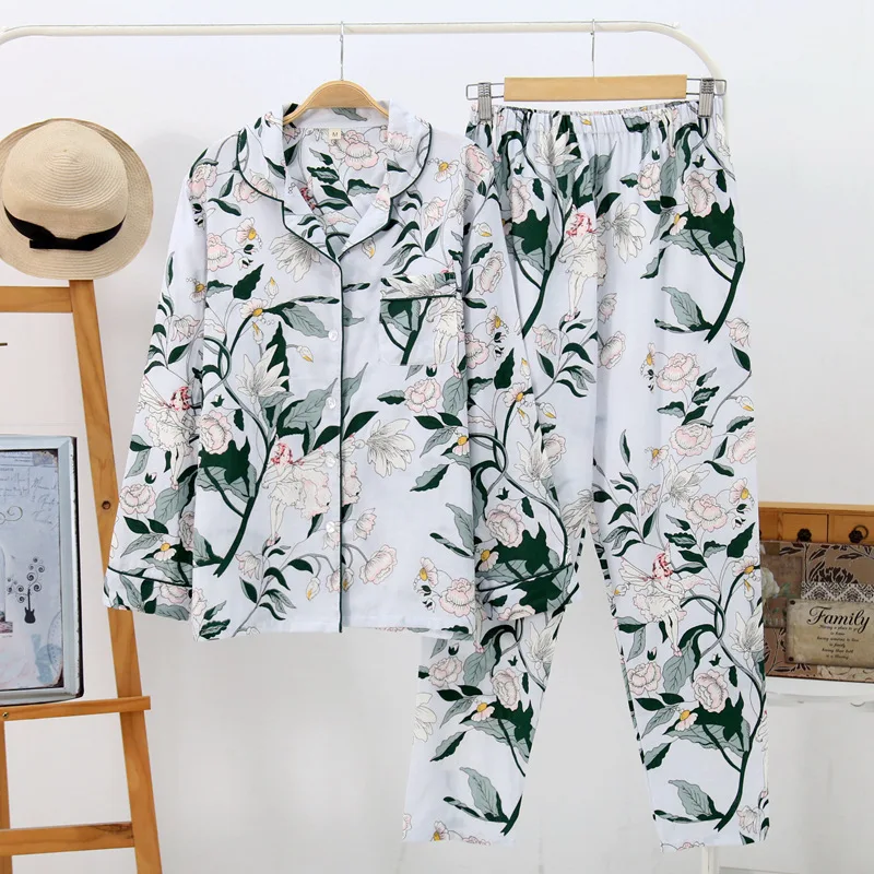 2019 Fashion 2 Pcs Pyjamas Women Sleepwear Suit Pretty Flower Soft Cotton Long Sleeve Nightwear Home Clothes Pajamas For Women
2019 Fashion 2 Pcs Pyjamas Women Sleepwear Suit Pretty Flower Soft Cotton Long Sleeve Nightwear Home Clothes Pajamas For Women